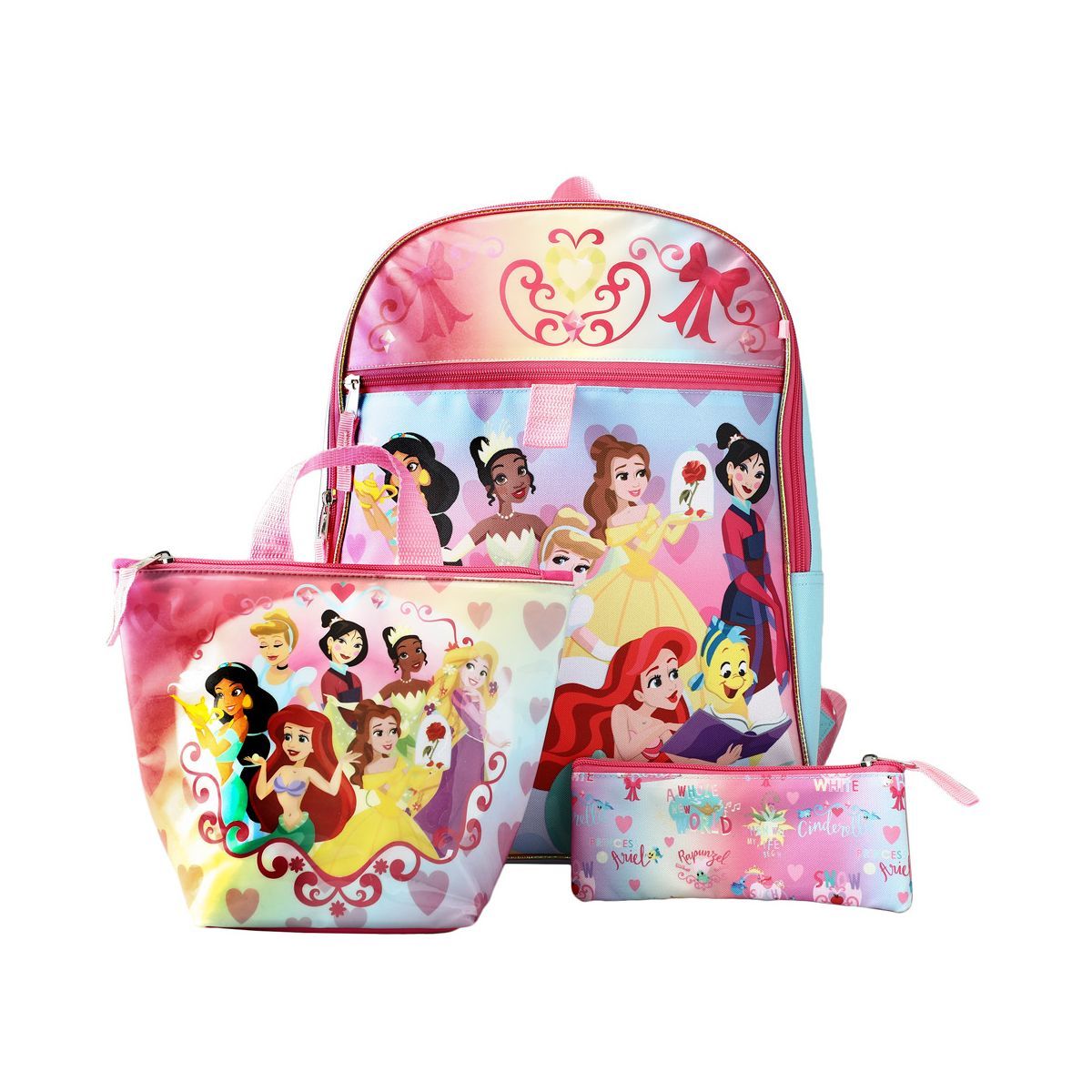 Disney Princesses Backpack With Lunch box set for kids 6 Piece | Target