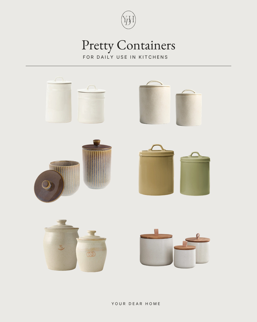 The easiest way to make a kitchen feel calmer and more elevated? Swap the colorful packaging for beautiful containers. These are the prettiest canisters for coffee, sugar, utensils and everyday kitchen storage. 

 #LTKHome