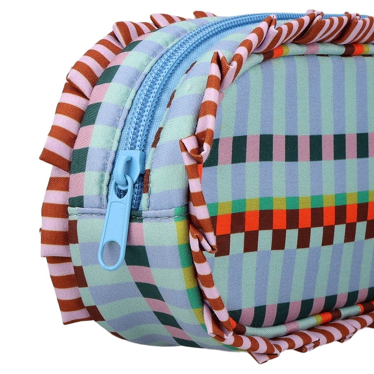 Pen+Gear Striped Ruffle Pencil Pouch, Multicolor | Walmart (US)