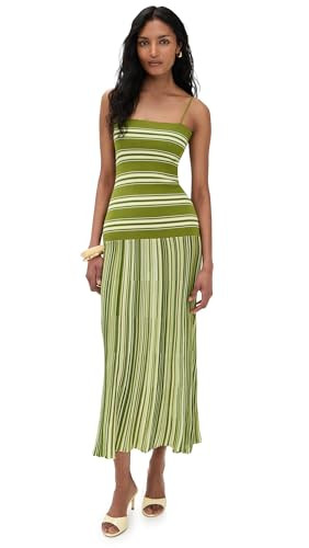 FAITHFULL Women's Esenia Knit Dress, Ombre Stripe Macro Juniper, 12 | Amazon (US)