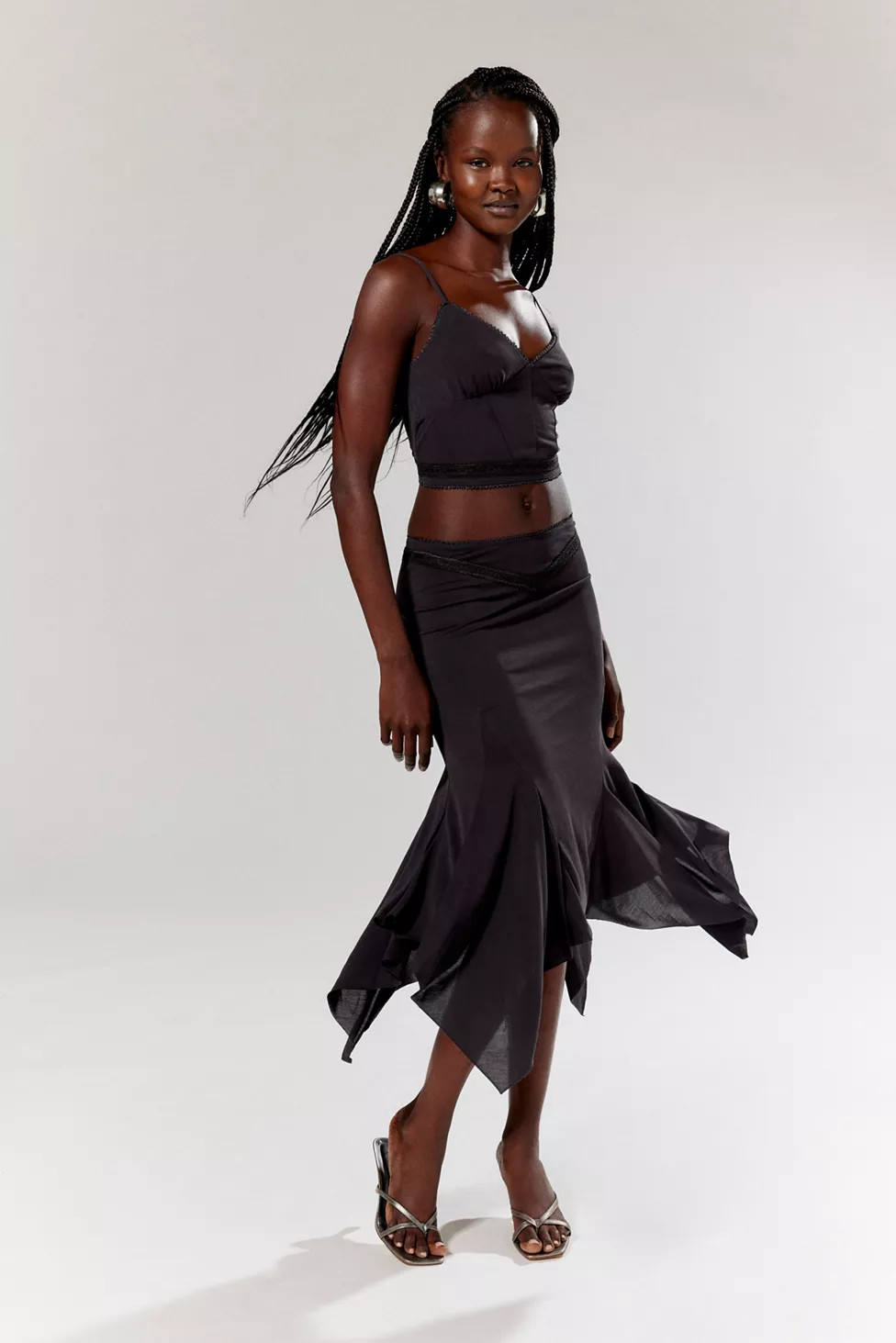 Silence + Noise Belluci Cami & Midi Skirt Set | Urban Outfitters (US and RoW)