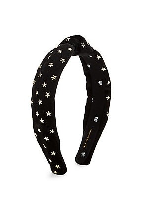 Petite 14K Goldplated Star Velvet Knot Headband | Saks Fifth Avenue