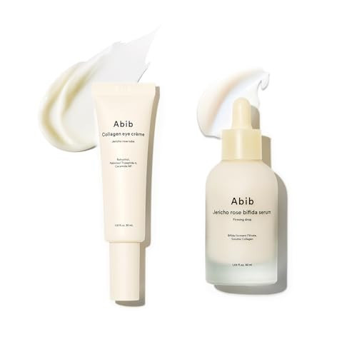 Abib Jericho Rose Eye & Firming Care Set: Collagen Eye Crème for Dark Circles & Puffiness + Jericho Rose Bifida Serum for Deep Hydration & Skin Firming – Korean Skincare for Dry Skin & Fine Lines | Amazon (US)