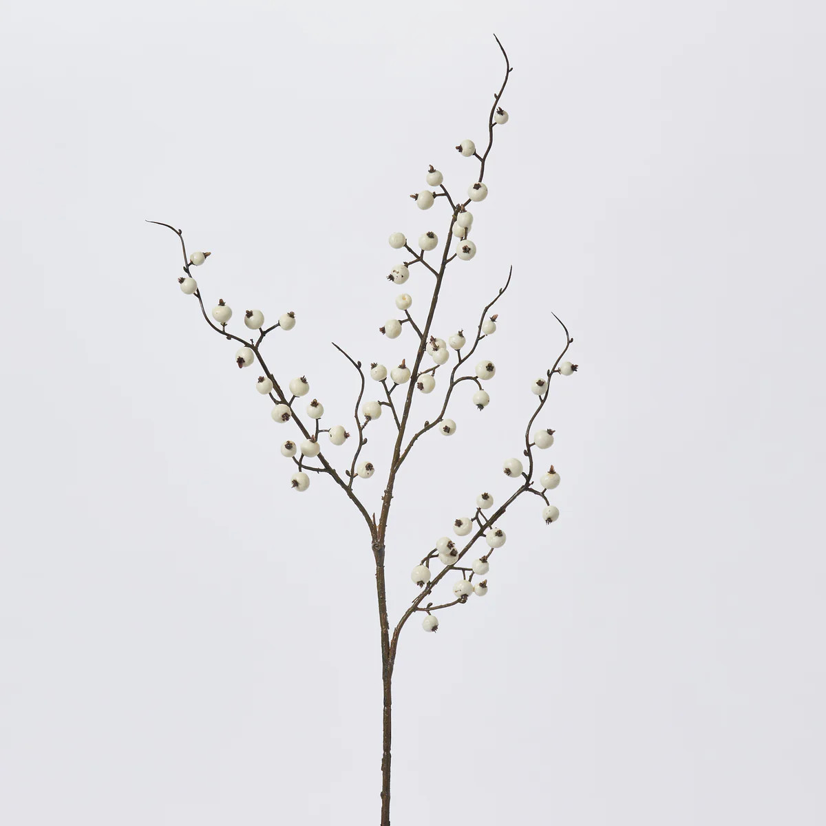 Cream Faux Wild Currant Berry Branch Stem Spray - 28" | Darby Creek Trading
