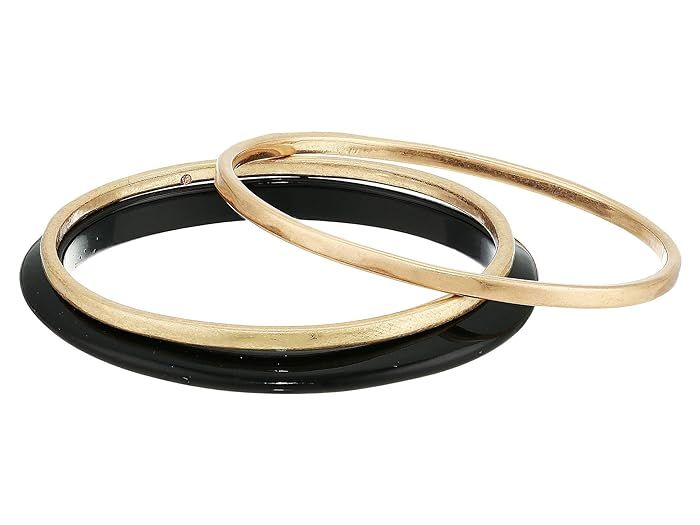 Robert Lee Morris 3 Bangle Set (Black) Bracelet | Zappos