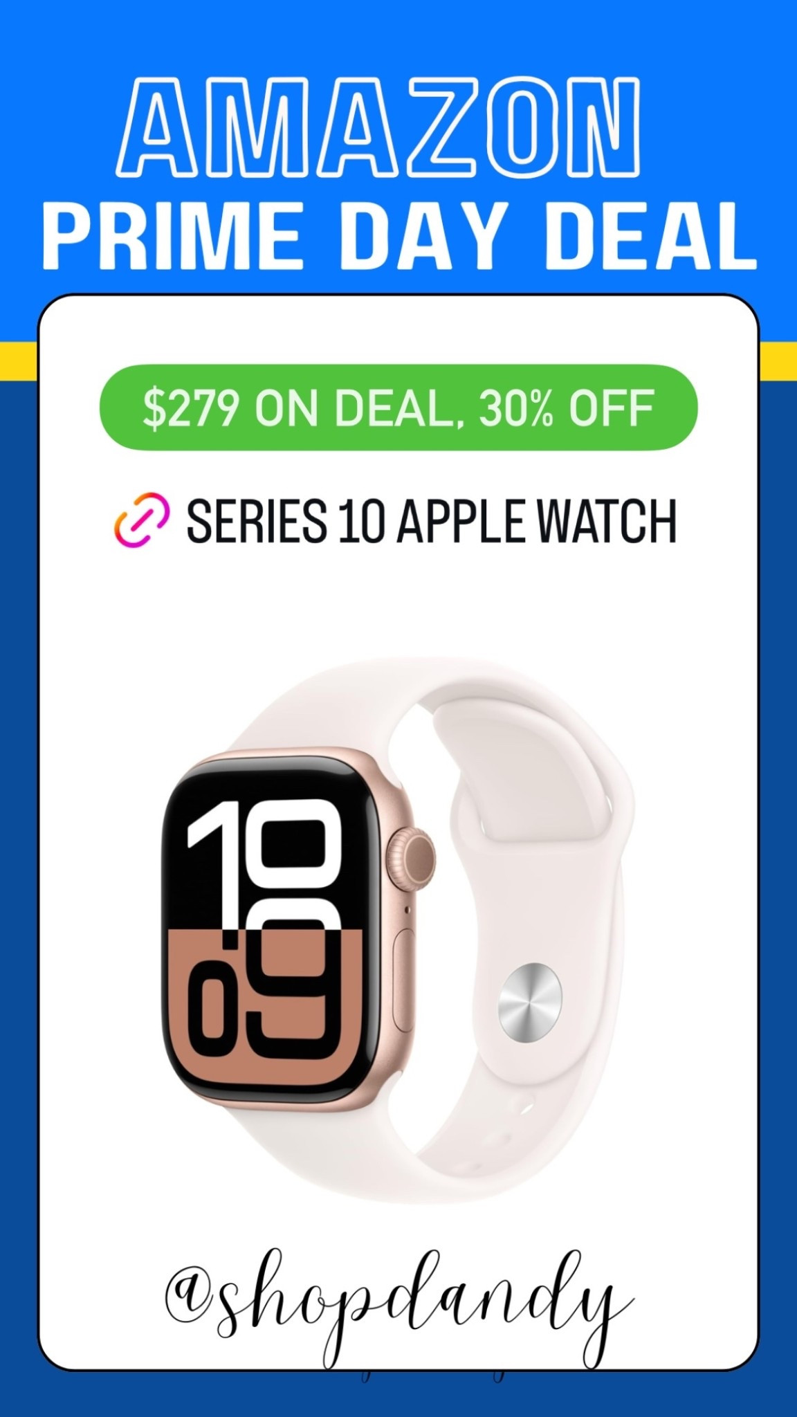Series 10 Apple Watch $279 ON DEAL, 30% OFF
Amazon prime day deal

#LTKSaleAlert
