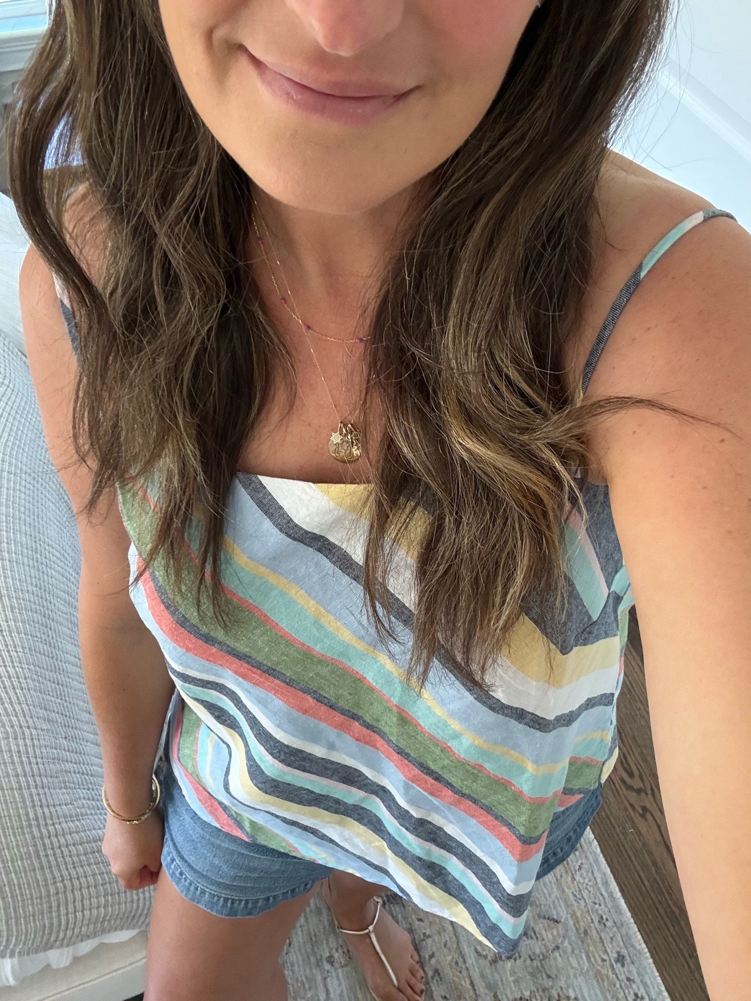 Obsessed with this perfect summer top. The stripes are so much fun and look good with denim or white pants! Currently on sale!! 

Summer night, date night, summer outfits

#LTKootd #LTKdayinmylife #LTKSaleAlert