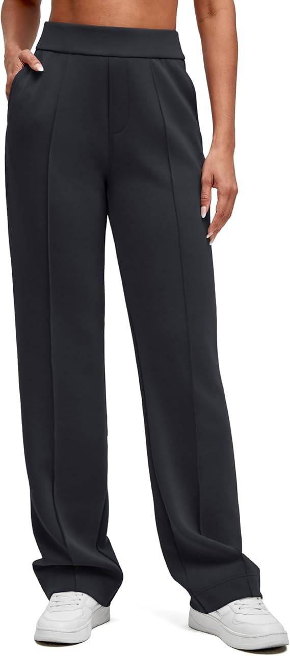 G4Free Smoofit Modal Soft Straight Leg Sweatpants for Women Elastic High Waist Casual Lounge Dres... | Amazon (US)