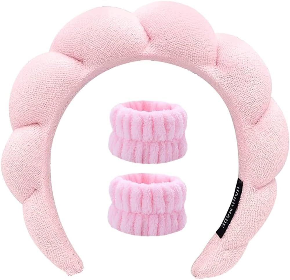 Shoprox Spa Headband, Head Bands for Women's Hair-Sponge & Terry Cloth Headband, Headband for Was... | Amazon (US)