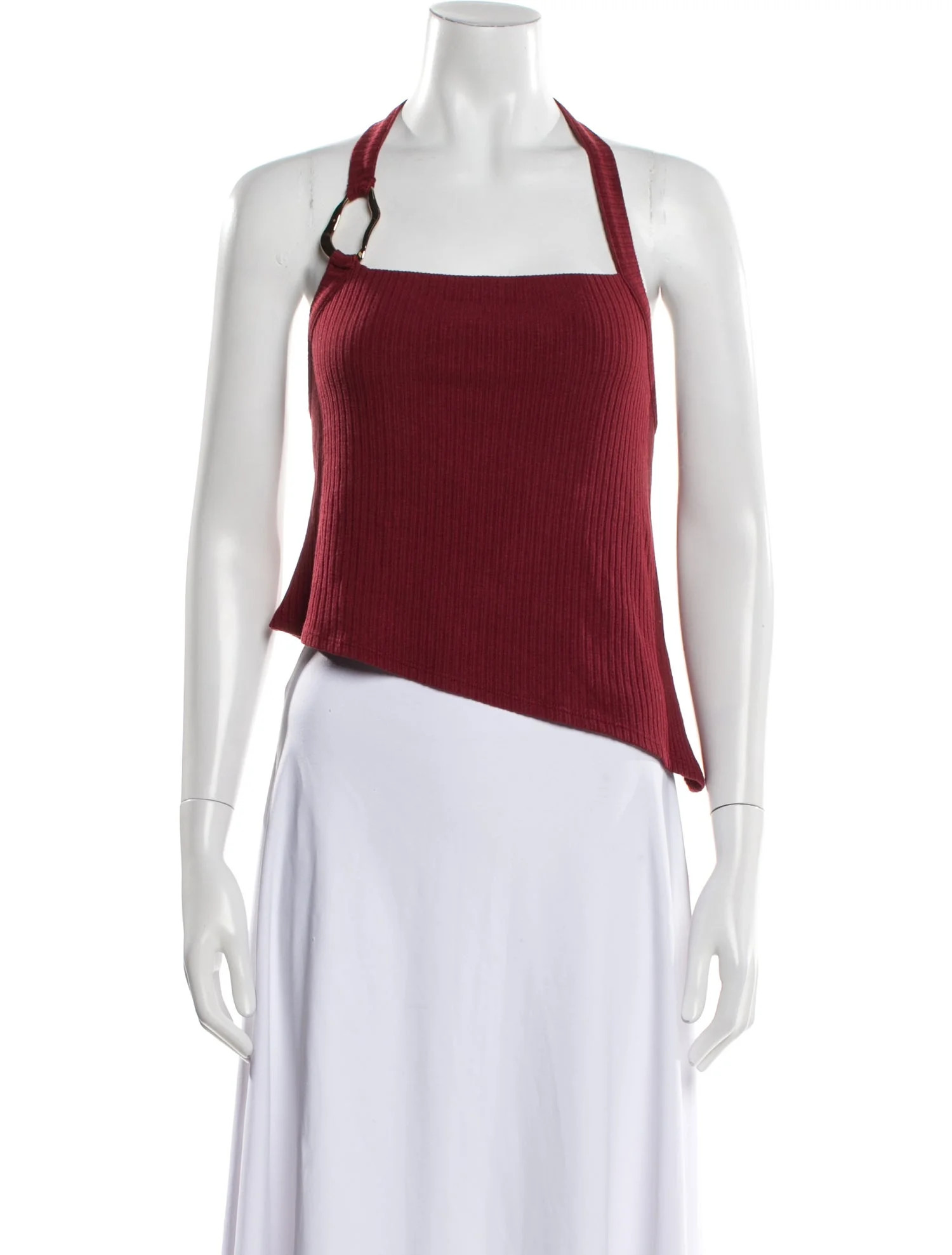 Square Neckline Sleeveless Crop Top | The RealReal