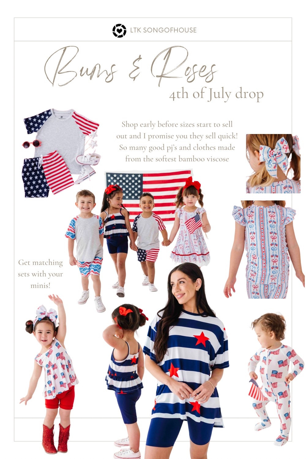 Shop the 4th of July drop! 🇺🇸 These styles always sell out fast and don’t restock so hurry!!! So many cute prints and even matching mommy and me sets!

#LTKFamily #LTKBaby #LTKKids