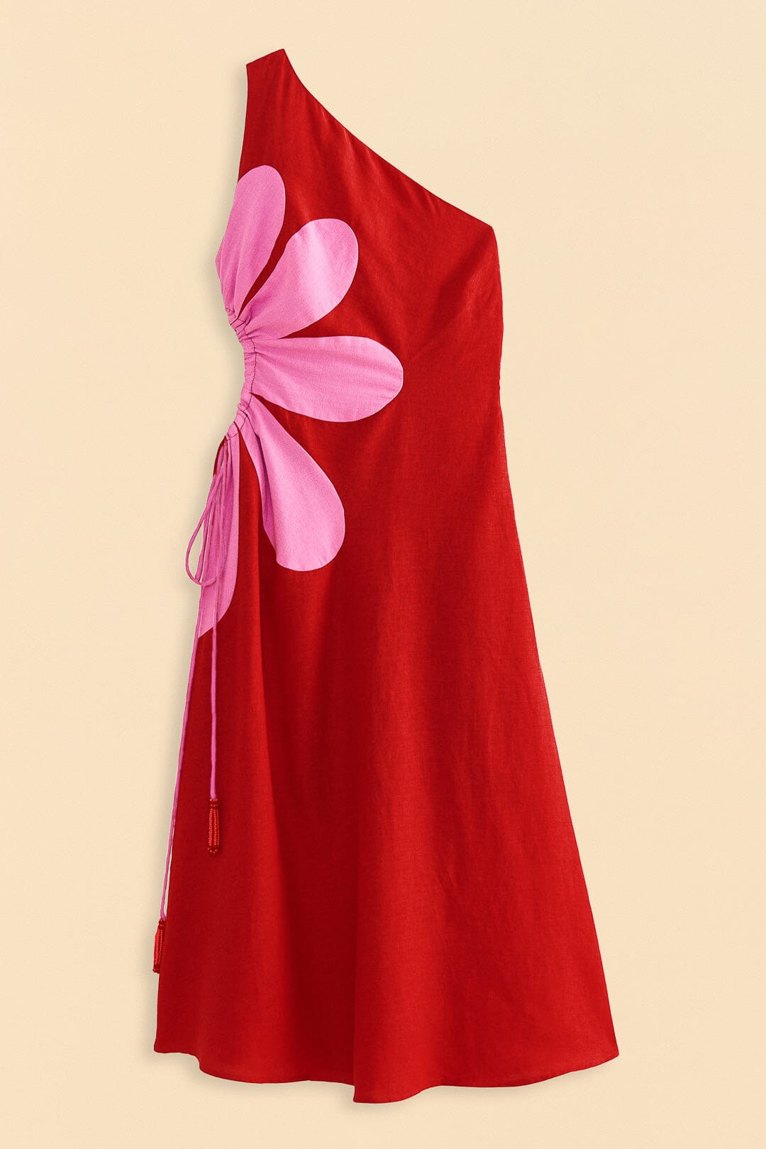 Red Cut-Out Flower Dress | FarmRio (US)