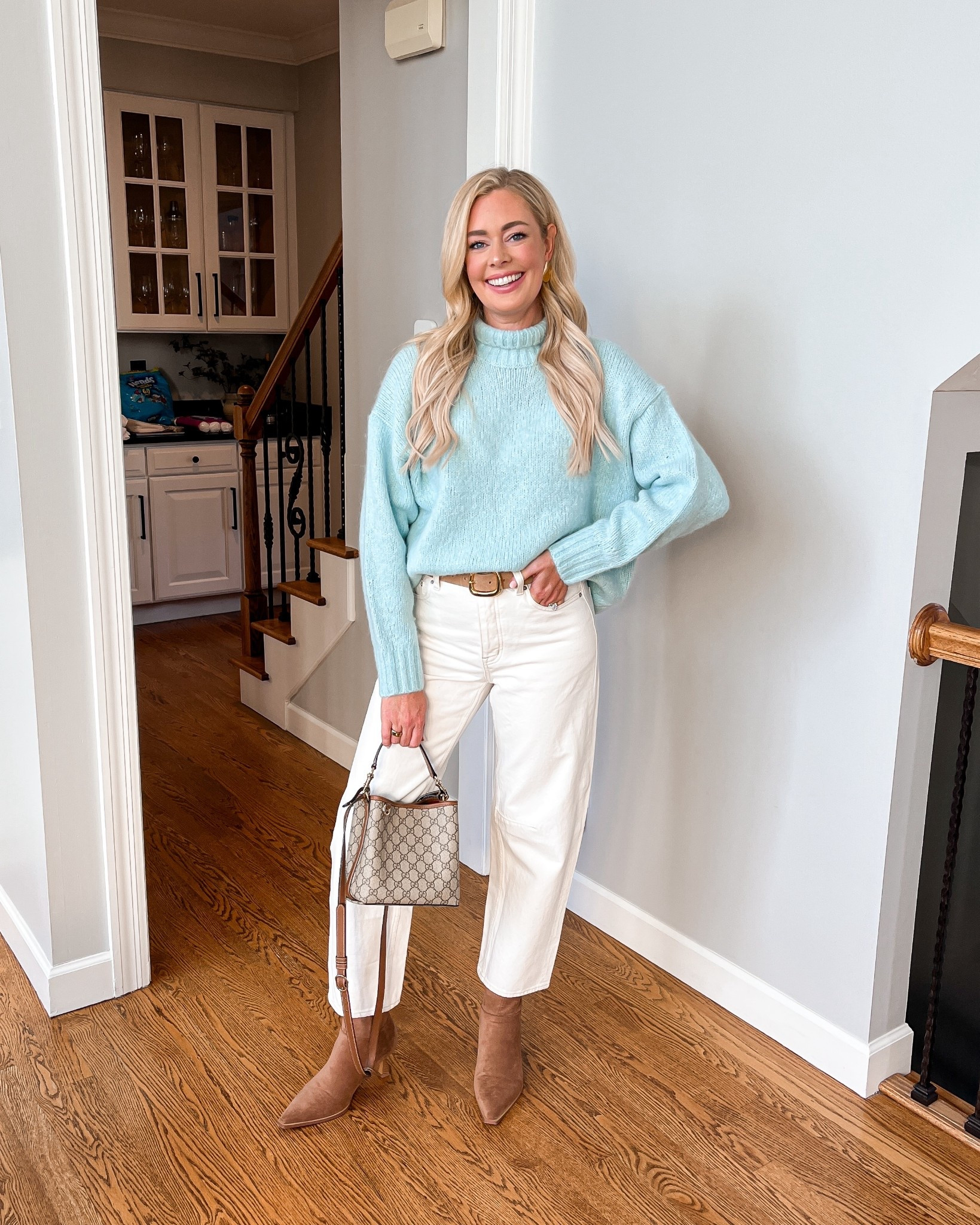 Wearing a small in the sweater (fits true to size) and a 25 in the jeans (sized down one) - booties fit true to size 

Spring sweaters, spring outfit, winter outfit, white jeans, jeans, barrel jeans, booties, tan booties, brown booties 


#LTKgrwm #LTKootd #LTKSeasonal