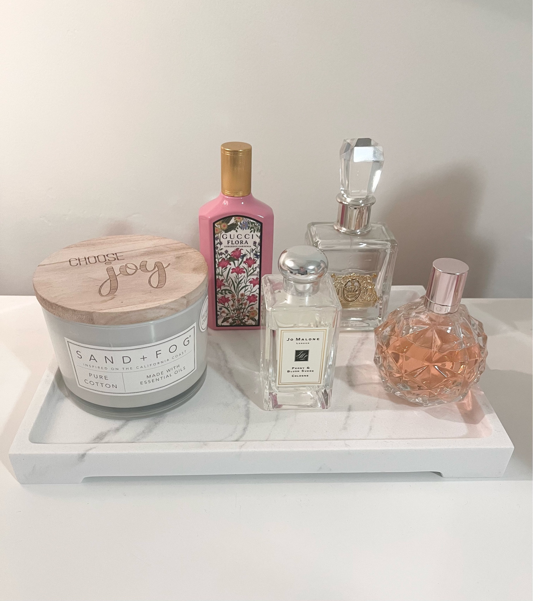 Design Tip: A collection of items on your night stand, entry way table or counter, always looks better collected on a pretty tray. This one was only $25! 

#LTKhome #LTKbeauty #LTKstyletip