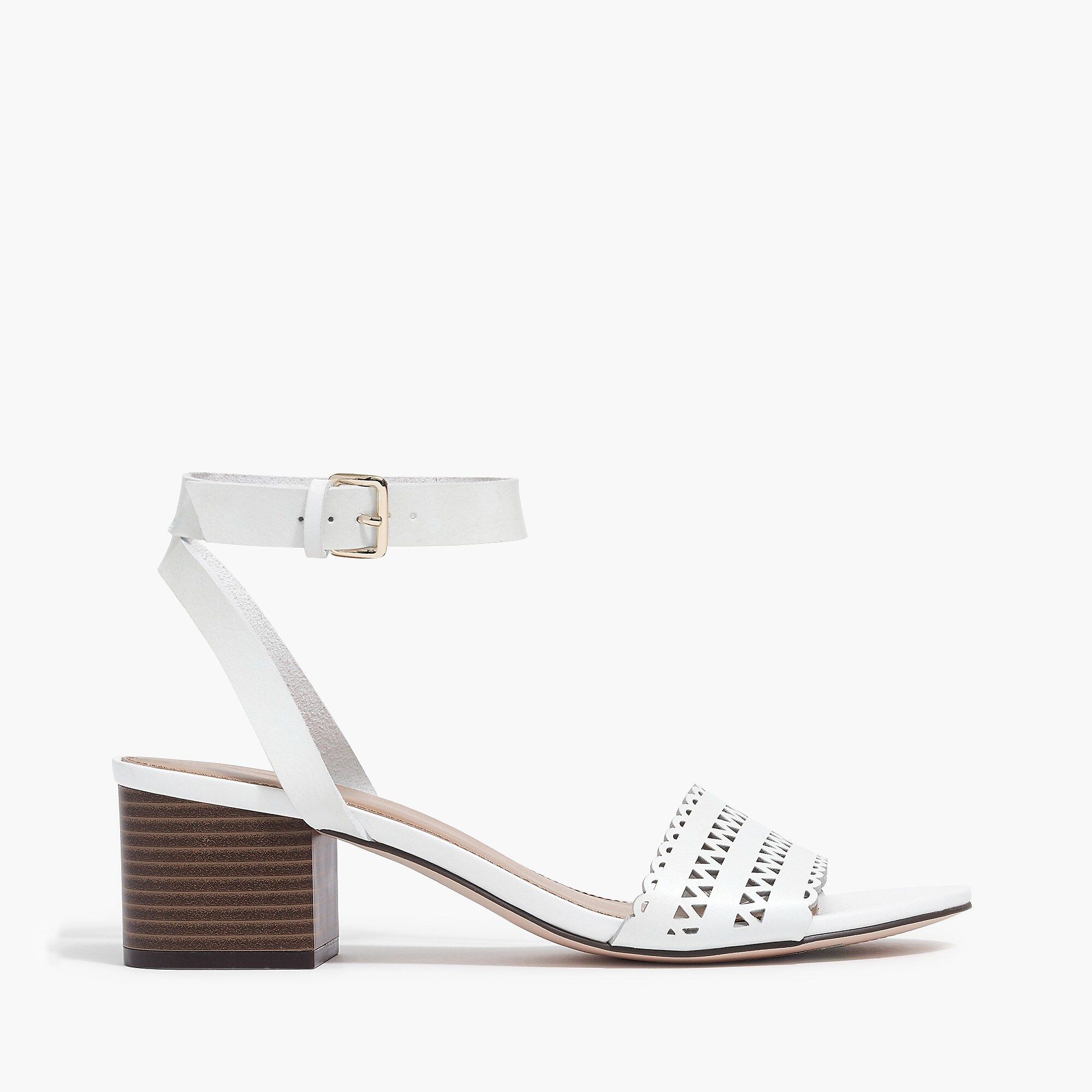 Block heel sandals with cut-outs | J.Crew Factory