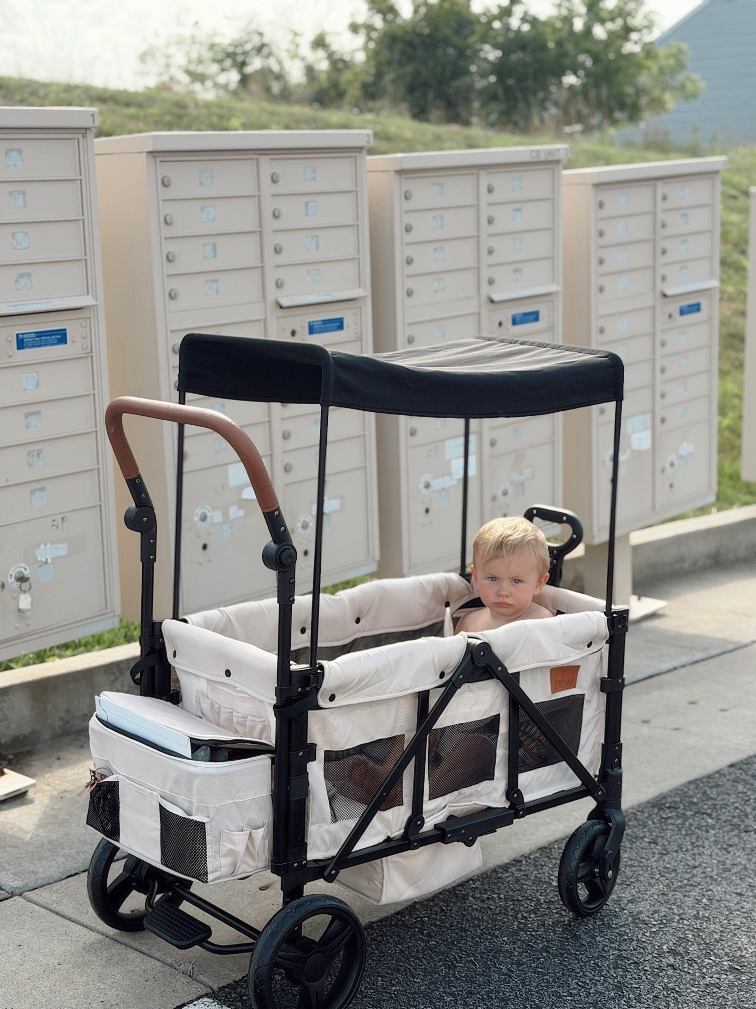 This wagon is amazing for our toddler. There are so many compartments to store things as well and the sun blocker is moveable depending on where the sun is.

#LTKmomlife #LTKKids #LTKBaby