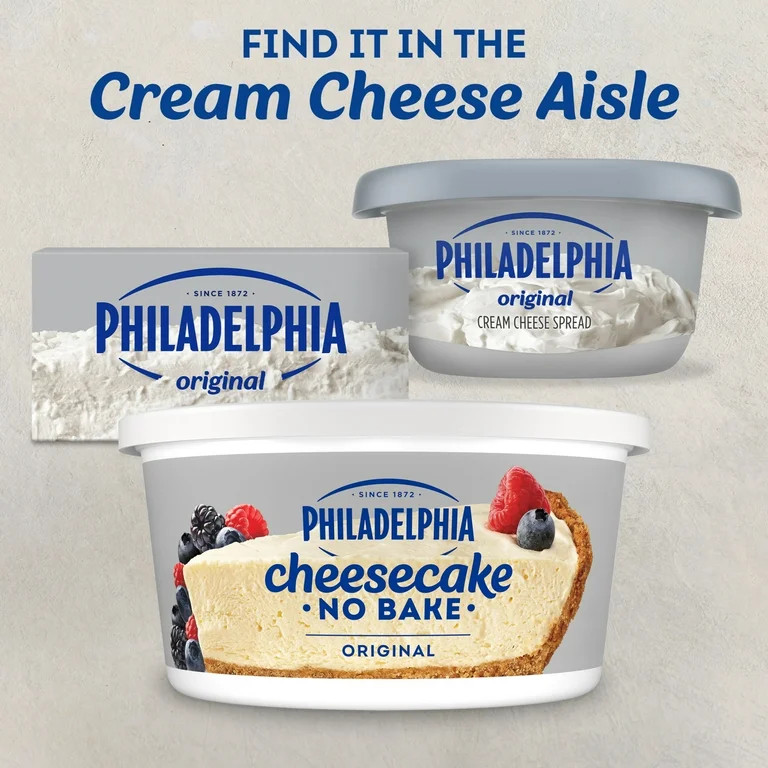 Philadelphia No Bake Original Cheesecake Filling, 24.3 oz Tub, Pastes, No Allergen-Free Claims Ap... | Walmart (US)