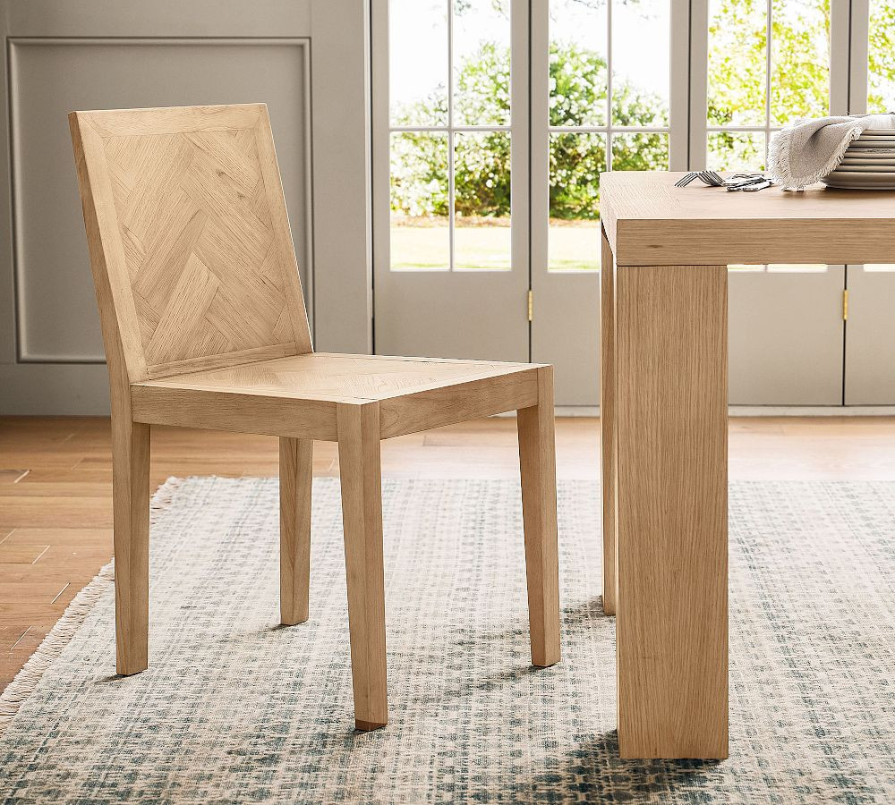 Blair Herringbone Dining Chair | Pottery Barn (US)