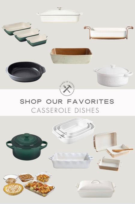 You will always find an assortment of casserole dishes in my kitchen that are on heavy rotation in my kitchen. From Cast iron to simple white casserole dishes, you really can't go wrong with this multi use kitchen tool! 

#LTKFind #LTKunder100 #LTKhome