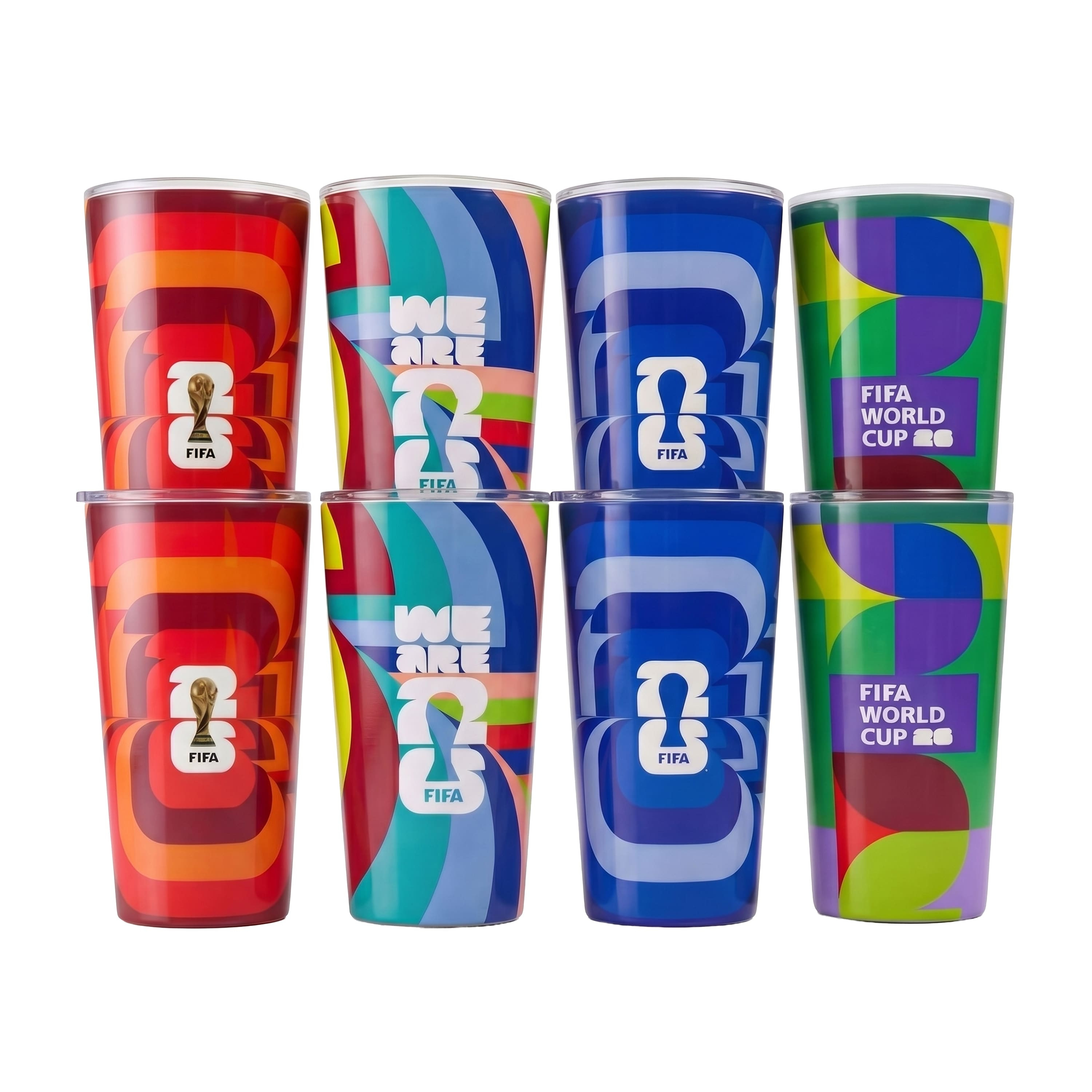 Jay Import - FIFA Set of 8 Highball / Pint Glasses - 16 oz Assorted Soccer Patterns - Official Collectible Set - Multi | Best Buy U.S.