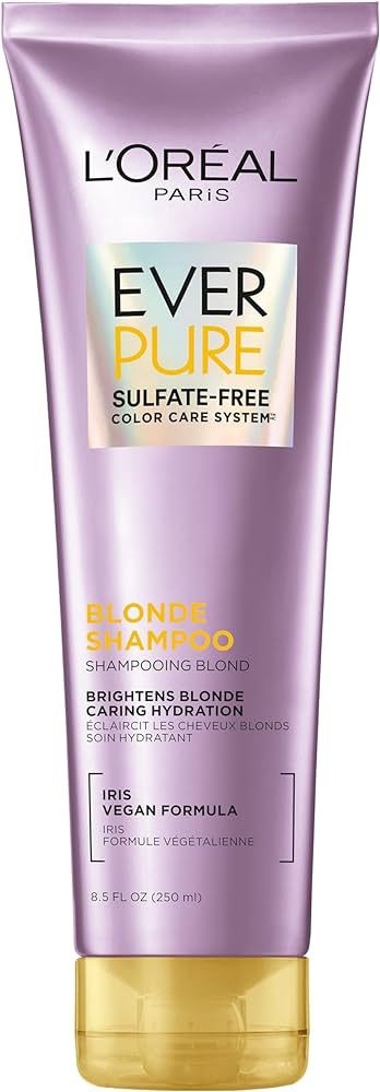 L'Oreal Paris Blonde Sulfate Free Shampoo for Color-Treated Hair, Neutralizes Brass + Balances, E... | Amazon (US)
