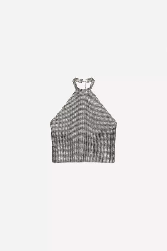MESH HALTER TOP LUDOVIC DE SAINT SERNIN x ZARA | Zara US