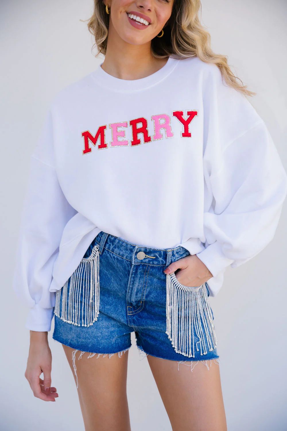 MERRY RED/PINK COMBO PULLOVER | Judith March
