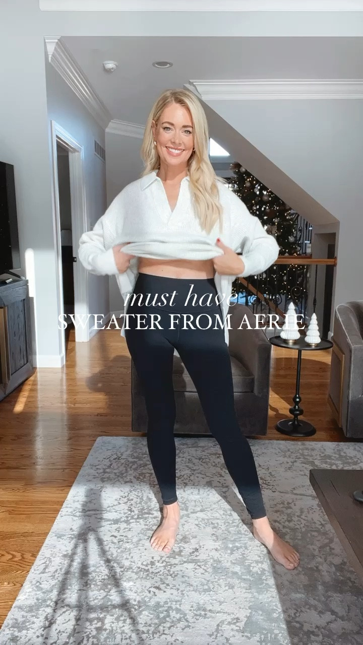 This sweater from Aerie is so soft, it’s definitely a must have for cozy season! Wearing an XS in sweater & small in leggings. Sweater is oversized, if between sizes, size down. 

Casual outfits, fall outfits, winter outfits, leggings outfits, aerie sweater

#LTKSeasonal #LTKsalealert #LTKHoliday