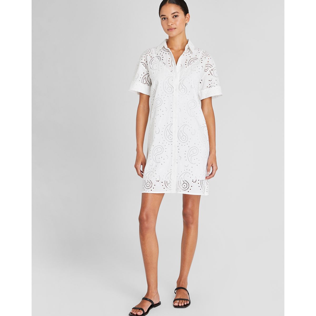 Eyelet Shirt Dress | Club Monaco (Global)