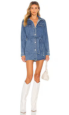 superdown Kelsie Denim Dress in Denim from Revolve.com | Revolve Clothing (Global)