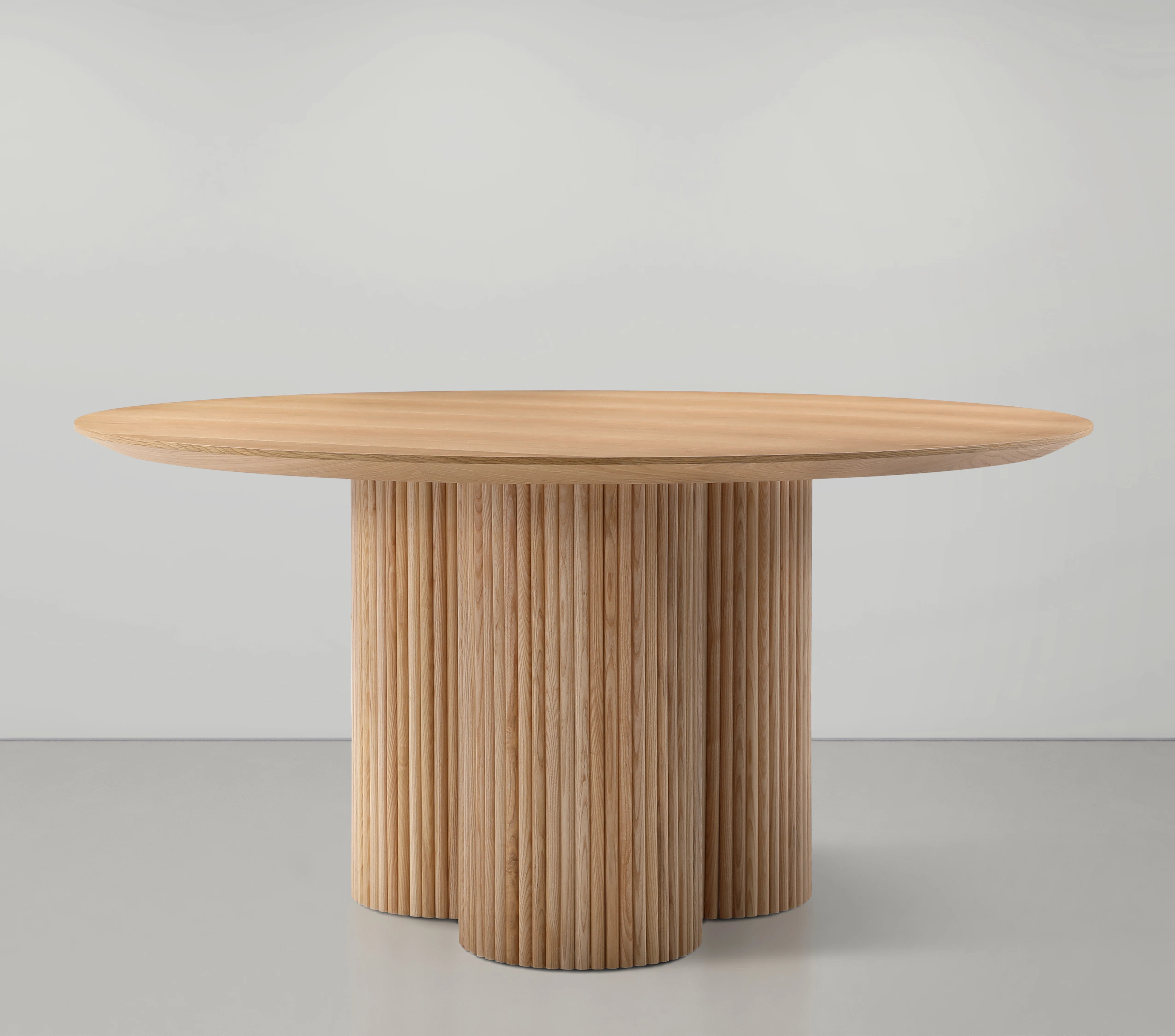 Wrought Studio™ Iskandar 60'' Dining Table Ash Solid Wood Pedestal Dining Table & Reviews | Way... | Wayfair North America