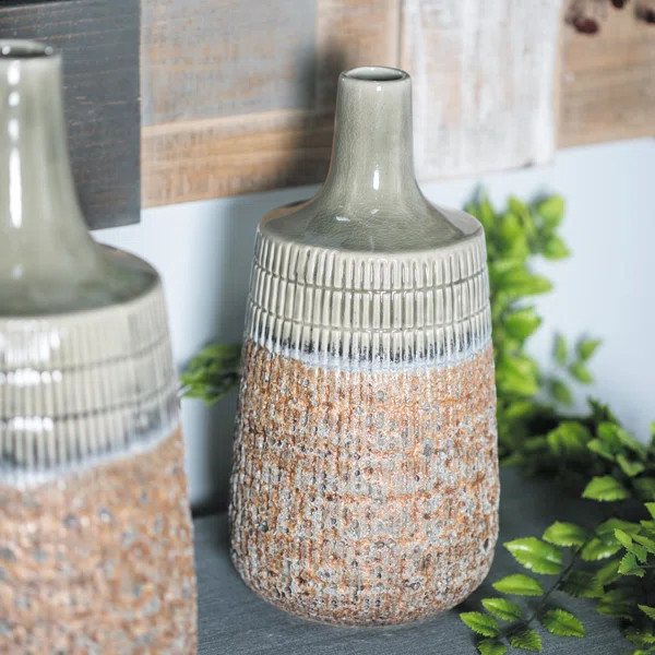 Gossage Traditional Unique Stoneware Table Vase | Wayfair North America