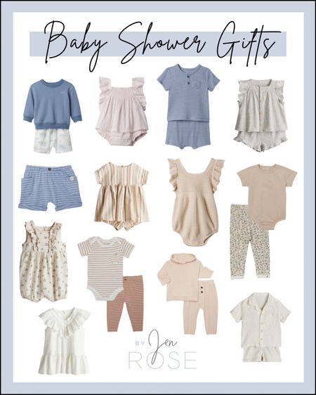 Baby shower gift ideas, outfit ideas for babies, baby outfit ideas for spring, baby shower gift guide 

#LTKstyletip #LTKbaby #LTKGiftGuide