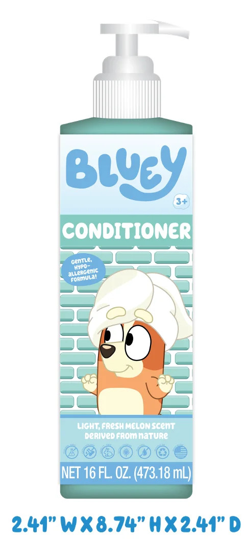 Bluey Conditioner, 16 oz, Light Fresh Melon Scent, Ages 3+ | Walmart (US)