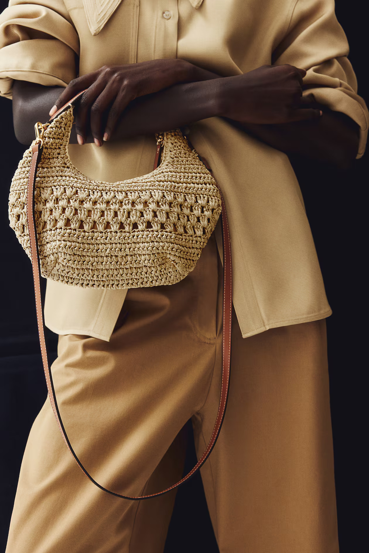 Crossbody straw bag - Beige - Ladies | H&M GB | H&M (UK, MY, IN, SG, PH, TW, HK)