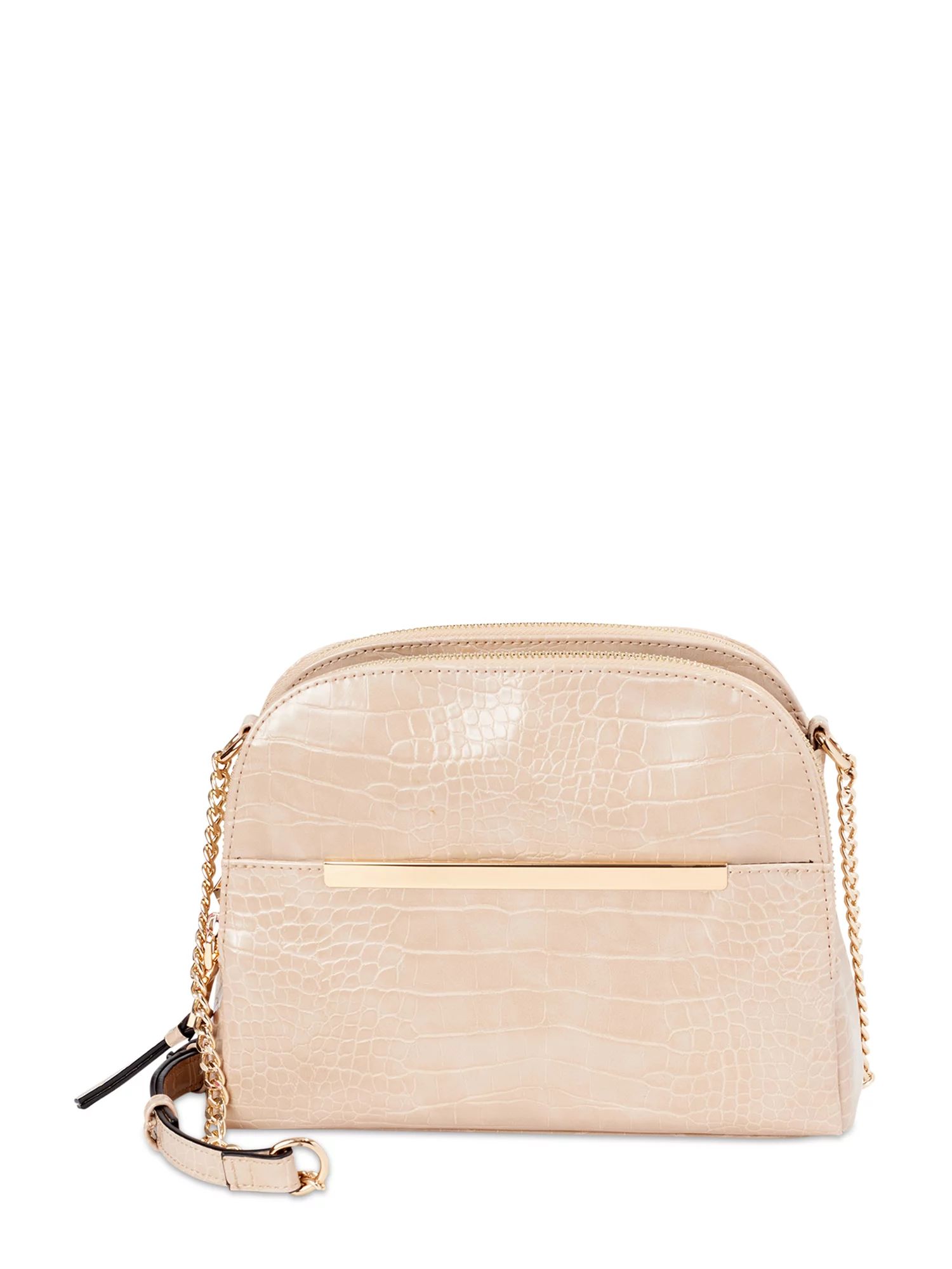 Time and Tru Faux Leather Crossbody | Walmart (US)