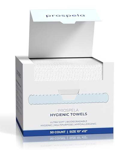 Prospela The Original Disposable Face Towels XL - Hygienic, Hypoallergenic, Ultra-Soft, Clean Skin Facial Towels for Sensitive Skin - Perfect for Daily Use, Travel, Makeup Removal, Dry Wipes | Amazon (US)