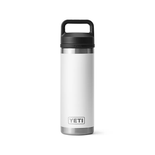 YETI Rambler 18 oz Bottle, Vacuum Insulated, Stainless Steel with Chug Cap, White | Amazon (US)