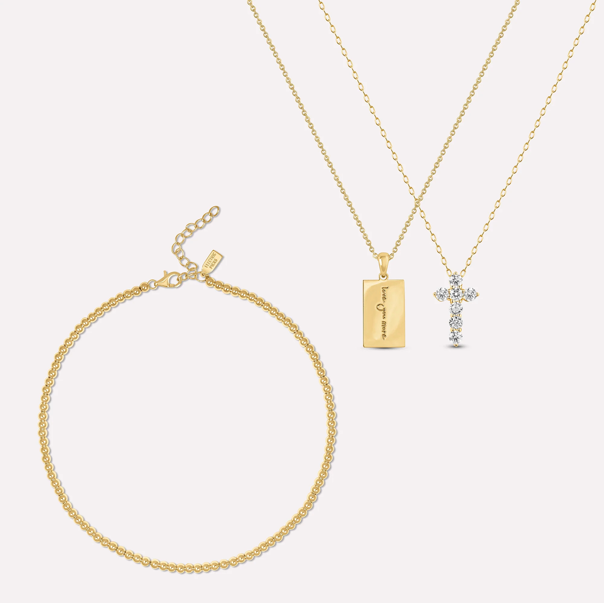Love You Necklace Set of 3 | Electric Picks Jewelry