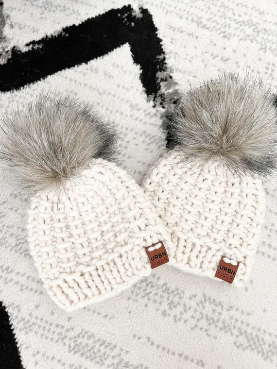 Newborn Knit Hat, Knit Hat with Pom, Newborn Chunky  Hat, Infant Knit Hat, Infant Knit Beanie, Ba... | Etsy (US)