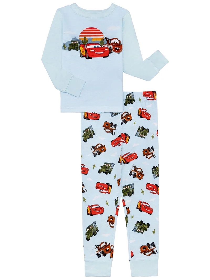 Character Toddler Viscose Unisex 2-Piece Pajama Set, Sizes 12M-5T | Walmart (US)