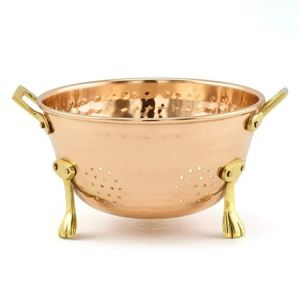 Nusteel TG-870C 6 in. Copper Hammered Decor Copper Berry Colander - Walmart.com | Walmart (US)