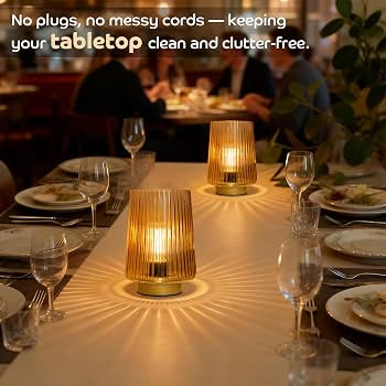 Battery Operated Lamp with Timer, Set of 2 Small Cozy Table Lamp Decorative Ambient Glass Lamp fo... | Amazon (US)