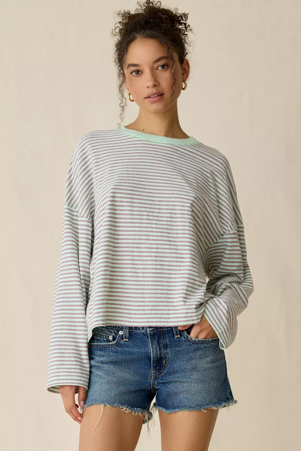 BDG Boxy Long Sleeve Spill The Tee | Urban Outfitters (US and RoW)