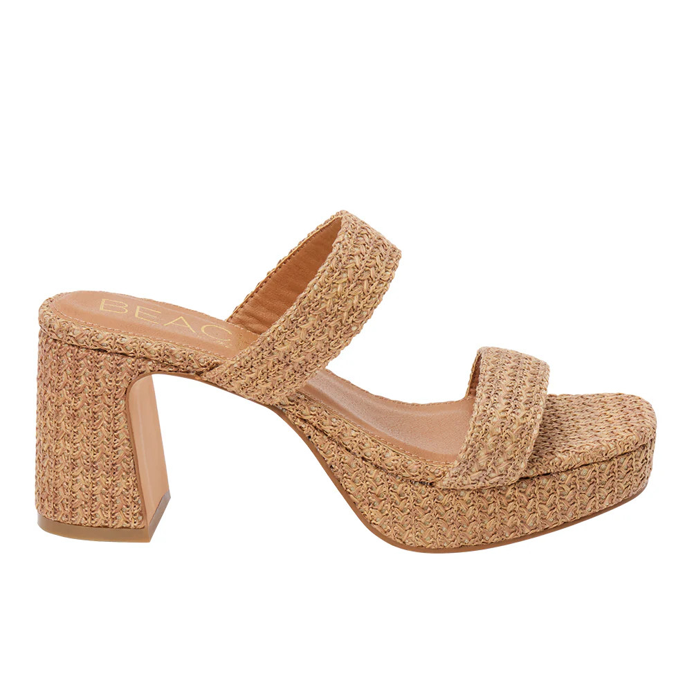 Shop Brown Womens Echo Block Heel Sandals | Shoebacca