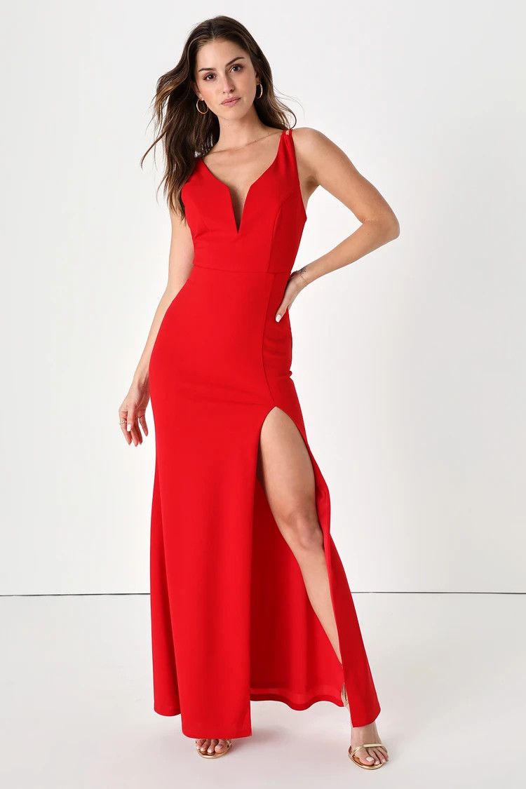 Red Strappy Backless Maxi Dress | Red Dress Dresses | Red Dress Code | Red Formal Dress | Lulus (US)