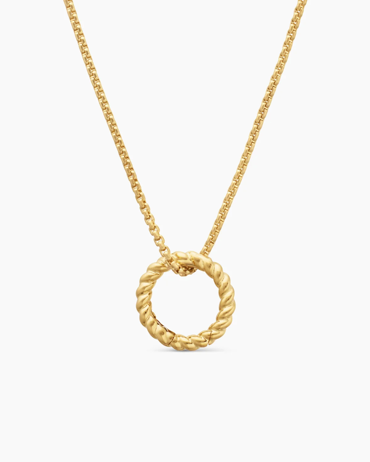 David Yurman | Cable Amulet Holder in 18K Yellow Gold, 12.8mm | David Yurman