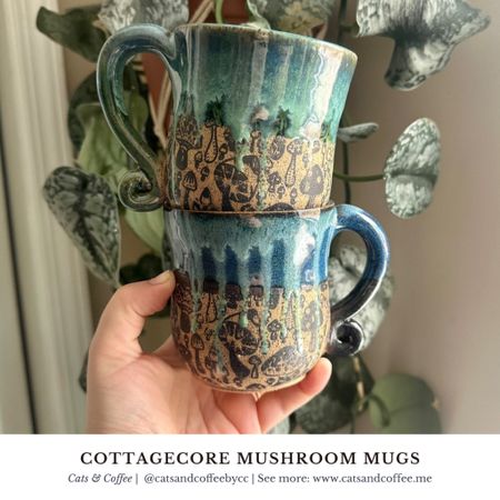 Mushroomcore Mugs- handmade coffee mugs from Etsy featuring unique mushroom and cottagecore inspired art // shop small and support your coffee habit at the same time! Exact products tagged were available, along with more great mushroom cottagecore mugs from Etsy!

#LTKGiftGuide #LTKSeasonal #LTKhome