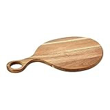 Main + Mesa Round Acacia Wood Cutting Board with Handle | Amazon (US)