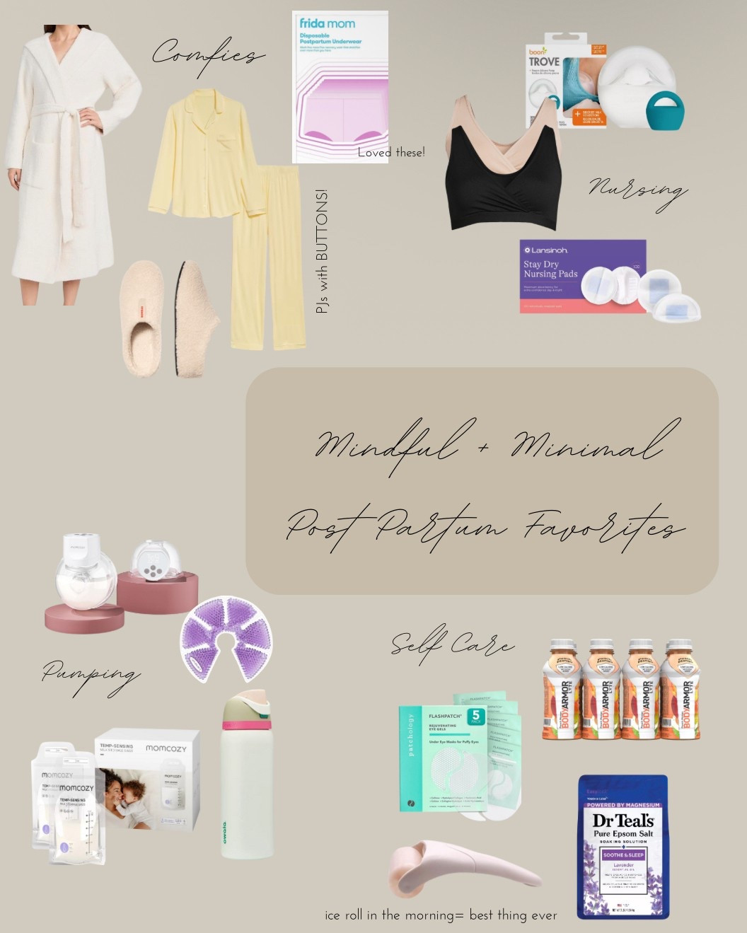 Second time mom favorites for post partum! All of my must haves for nursing and being comfy post partum. My favorite breast pump.

Cozy robe, pajamas, bombas slippers, momcozy, hospital bag.


#LTKGiftGuide #LTKBaby